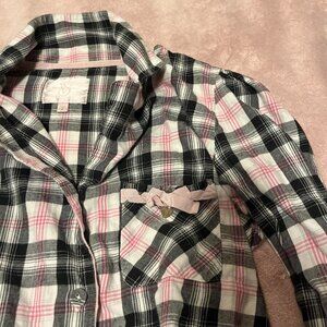 2000s Victoria’s Secret hot pink and black plaid...